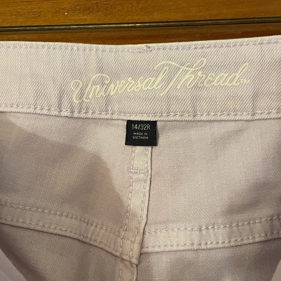 Lilac/Lavender Wide Leg Crop Jean - Picture 3 of 5